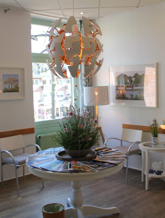 Wartezimmer der Hausarzt Praxis in Buchholz